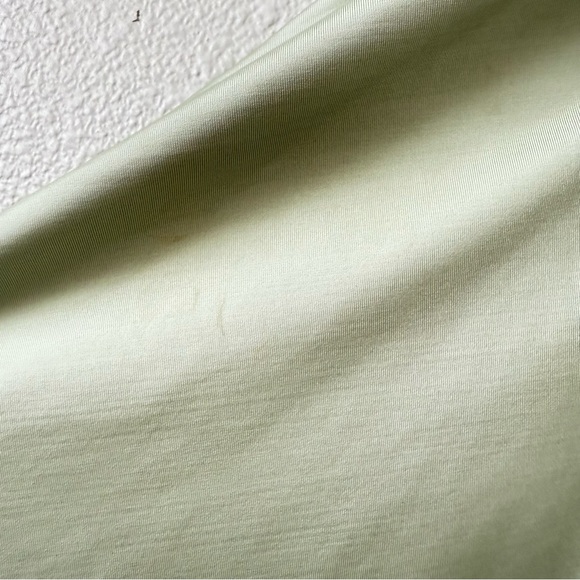 Aritzia‎ Socialista Green sleeveless Tube Top dress ruched Jersey Knit xs - Picture 12 of 15